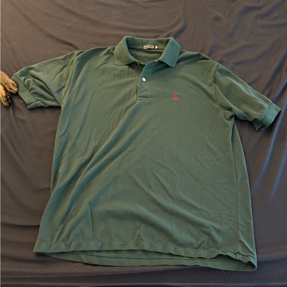 Polo by Ralph Lauren Men's Dark Green Polo Shirt